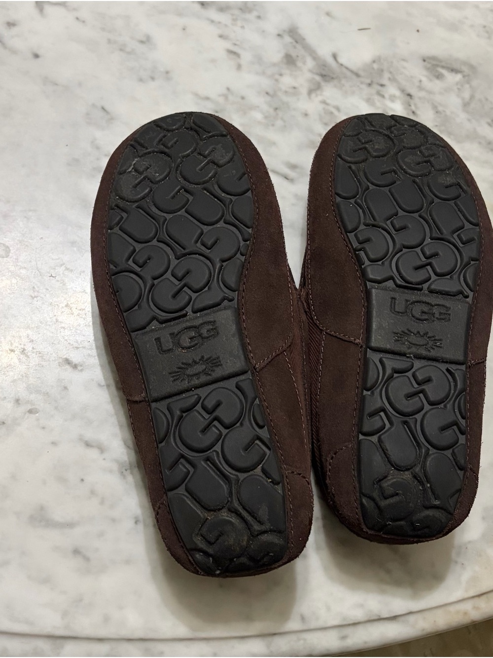 UGG mens Brown Suede Shearling-Lined - Picture 3 of 7